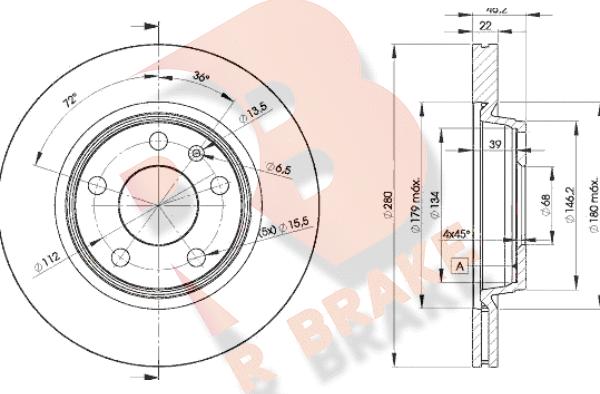 R Brake 78RBD25301 - Brake Disc www.autospares.lv