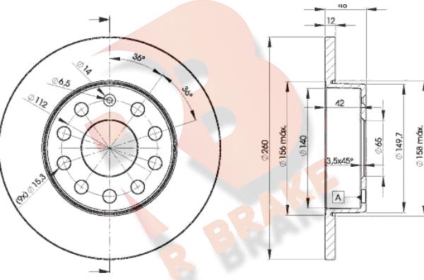 R Brake 78RBD25310 - Тормозной диск www.autospares.lv