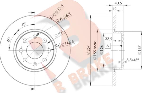 R Brake 78RBD20918 - Bremžu diski www.autospares.lv