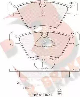 R Brake RB0992 - Bremžu uzliku kompl., Disku bremzes www.autospares.lv