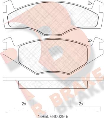 R Brake RB0459 - Bremžu uzliku kompl., Disku bremzes autospares.lv