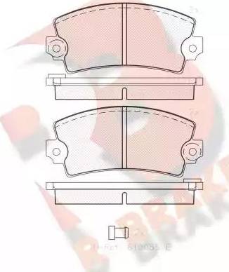 R Brake RB0102 - Bremžu uzliku kompl., Disku bremzes autospares.lv