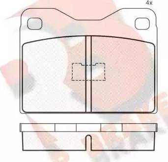 R Brake RB0181 - Bremžu uzliku kompl., Disku bremzes autospares.lv