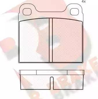 R Brake RB0219 - Bremžu uzliku kompl., Disku bremzes www.autospares.lv