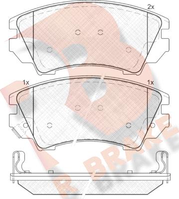 R Brake RB1913 - Bremžu uzliku kompl., Disku bremzes www.autospares.lv