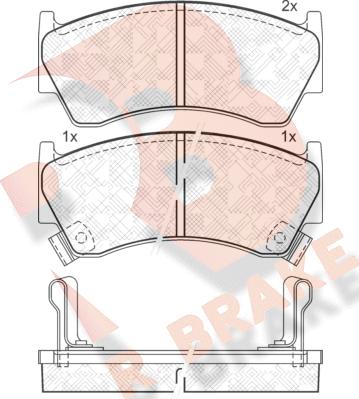 R Brake RB1394 - Тормозные колодки, дисковые, комплект www.autospares.lv