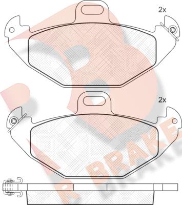 R Brake RB1314 - Bremžu uzliku kompl., Disku bremzes autospares.lv