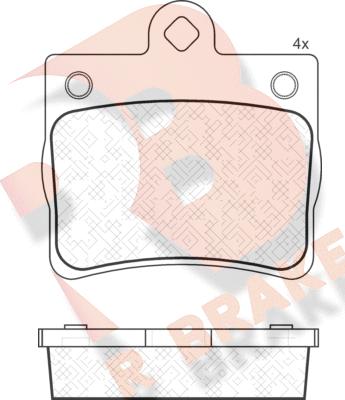 R Brake RB1310 - Тормозные колодки, дисковые, комплект www.autospares.lv