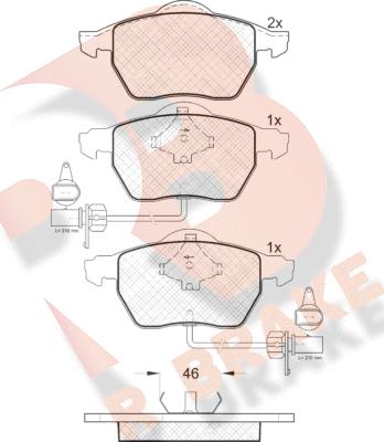 R Brake RB1331 - Brake Pad Set, disc brake www.autospares.lv