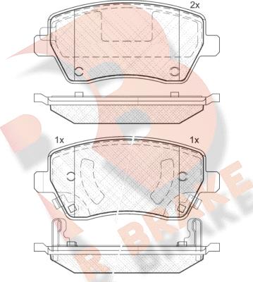 R Brake RB2019 - Bremžu uzliku kompl., Disku bremzes autospares.lv