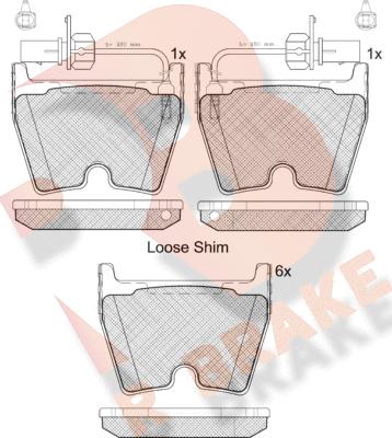 R Brake RB2113 - Bremžu uzliku kompl., Disku bremzes www.autospares.lv