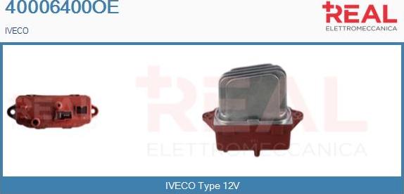 REAL 40006400OE - Rezistors, Salona ventilators www.autospares.lv