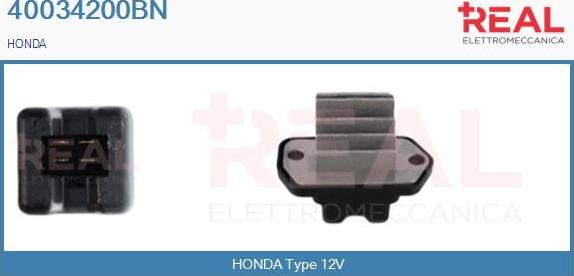 REAL 40034200BN - Rezistors, Salona ventilators www.autospares.lv