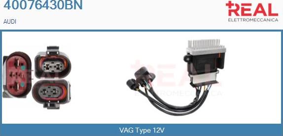 REAL 40076430BN - Control Unit, air conditioning www.autospares.lv