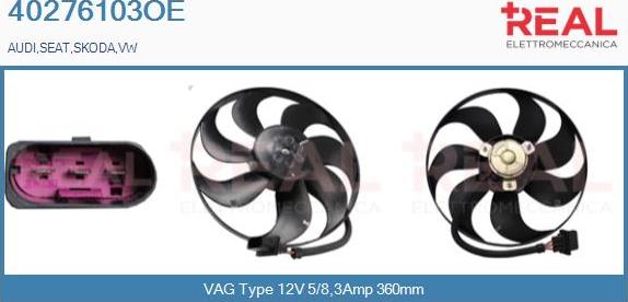 REAL 40276103OE - Ventilators, Motora dzesēšanas sistēma www.autospares.lv