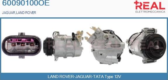 REAL 60090100OE - Compressor, air conditioning www.autospares.lv