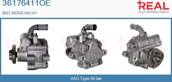 REAL 36176411OE - Hydraulic Pump, steering system www.autospares.lv