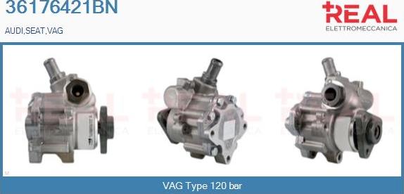 REAL 36176421BN - Hydraulic Pump, steering system www.autospares.lv