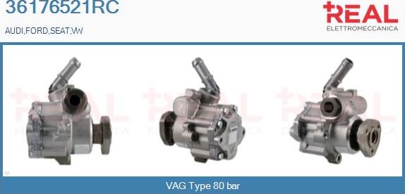 REAL 36176521RC - Hydraulic Pump, steering system www.autospares.lv