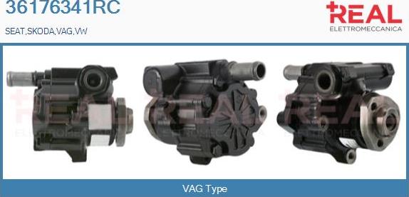 REAL 36176341RC - Hydraulic Pump, steering system www.autospares.lv