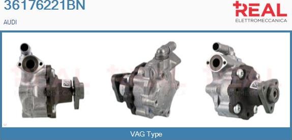 REAL 36176221BN - Hydraulic Pump, steering system www.autospares.lv