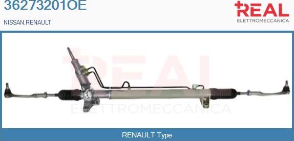 REAL 36273201OE - Steering Gear www.autospares.lv