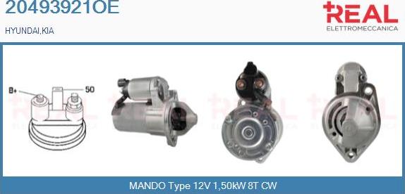 REAL 20493921OE - Starter www.autospares.lv