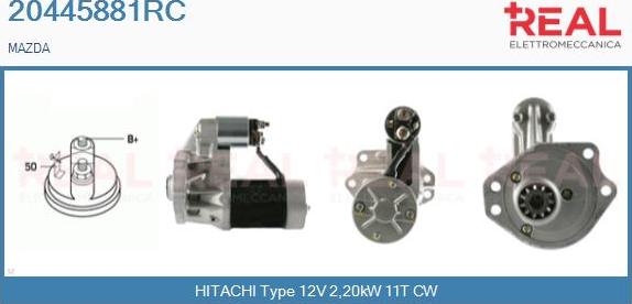 REAL 20445881RC - Стартер www.autospares.lv