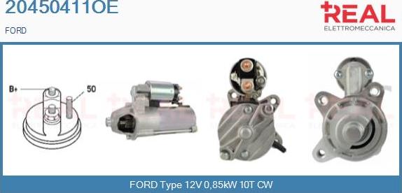 REAL 20450411OE - Starter www.autospares.lv