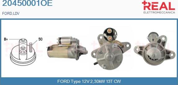 REAL 20450001OE - Starter www.autospares.lv