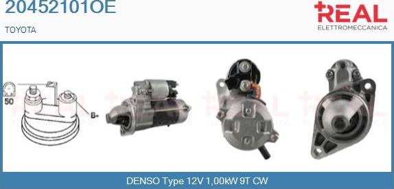 REAL 20452101OE - Starter www.autospares.lv