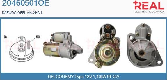 REAL 20460501OE - Стартер www.autospares.lv