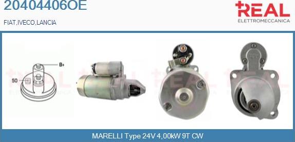 REAL 20404406OE - Starter www.autospares.lv