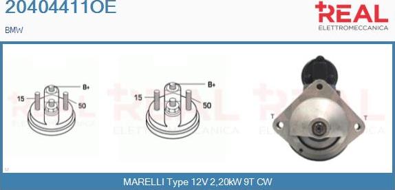 REAL 20404411OE - Starter www.autospares.lv