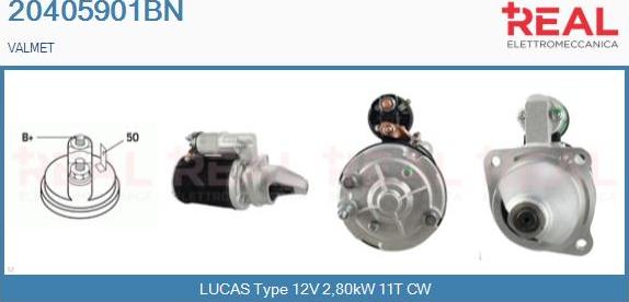 REAL 20405901BN - Starter www.autospares.lv