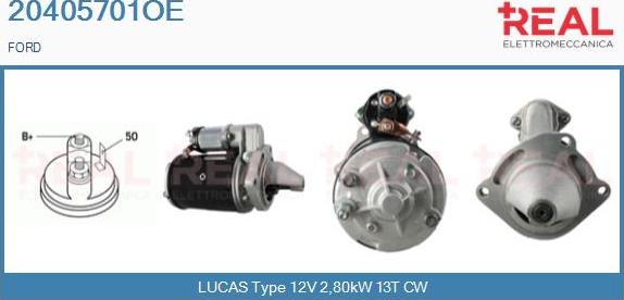 REAL 20405701OE - Starter www.autospares.lv