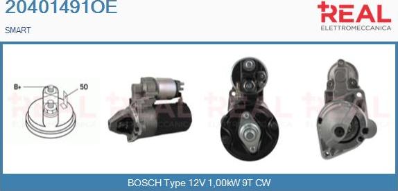 REAL 20401491OE - Стартер www.autospares.lv