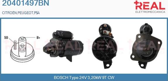 REAL 20401497BN - Starter www.autospares.lv