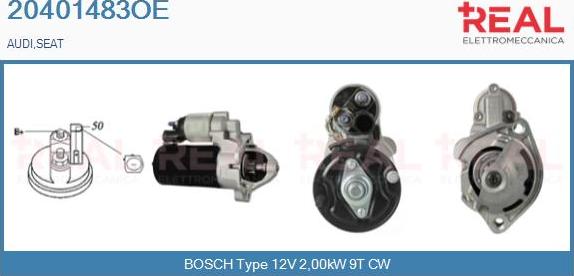 REAL 20401483OE - Starter www.autospares.lv