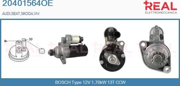 REAL 20401564OE - Starter www.autospares.lv