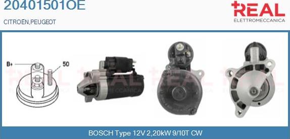 REAL 20401501OE - Starter www.autospares.lv