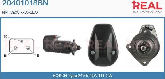 REAL 20401018BN - Starter www.autospares.lv