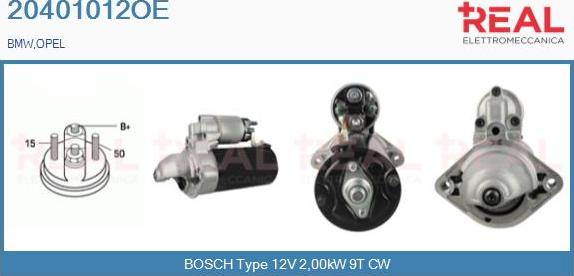 REAL 20401012OE - Starter www.autospares.lv