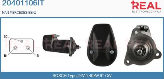 REAL 20401106IT - Стартер www.autospares.lv