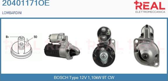 REAL 20401171OE - Стартер www.autospares.lv