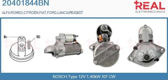 REAL 20401844BN - Starter www.autospares.lv