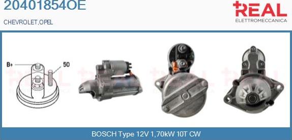 REAL 20401854OE - Starter www.autospares.lv