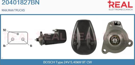 REAL 20401827BN - Starteris www.autospares.lv