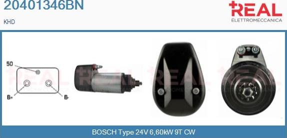 REAL 20401346BN - Starter www.autospares.lv