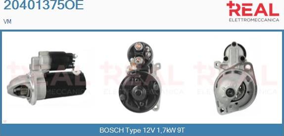 REAL 20401375OE - Стартер www.autospares.lv